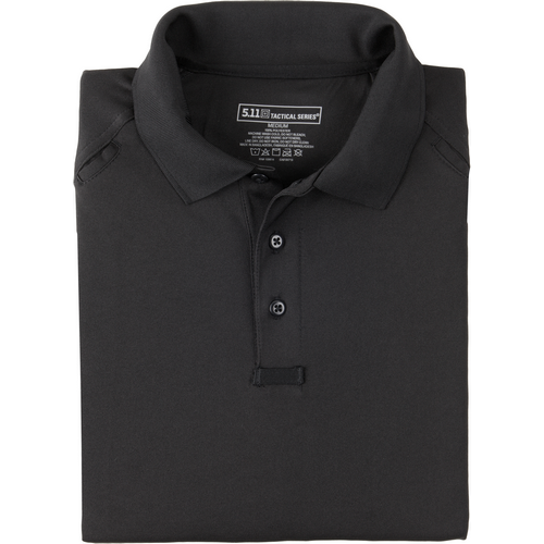5.11 Tactical Performance Men's Short Sleeve Polo in Black - Large