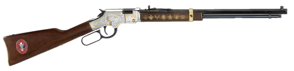 Henry Repeating Arms Golden Boy Eagle Scout Tribute Edition .22 Short/.22 Long Rifle 21-Round 20" Lever Action Rifle in Blued - H004ES