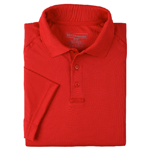 5.11 Tactical Performance Men's Short Sleeve Polo in Range Red - Large