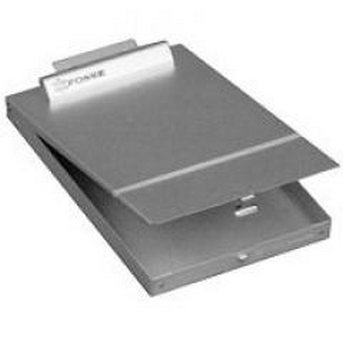 Bottom Open Clipboard box - 9 x14 x1   Color: Silver