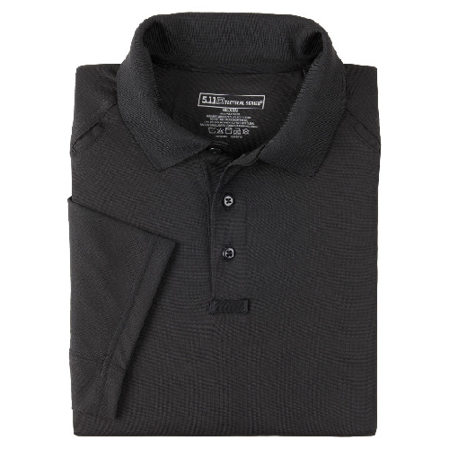 5.11 Tactical Performance Men's Short Sleeve Polo in Black - Small
