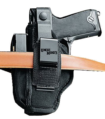 Uncle Mike's Sidekick Ambidextrous-Hand Belt Holster for Small 5/6-Shot Revolvers in Black (2.25") - 70360