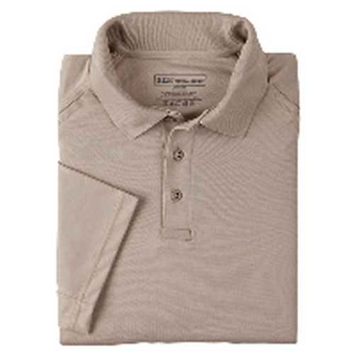 5.11 Tactical Performance Men's Short Sleeve Polo in Silver Tan - Large
