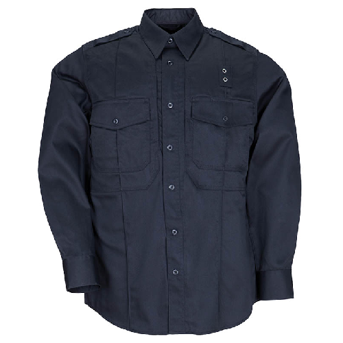5.11 Tactical PDU Class B Men's Long Sleeve Uniform Shirt in Midnight Navy - Large