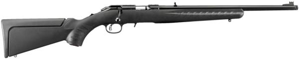 Ruger American Rimfire Compact with Threaded Barrel .22 Long Rifle 10-Round 18" Bolt Action Rifle in Blued - 8306