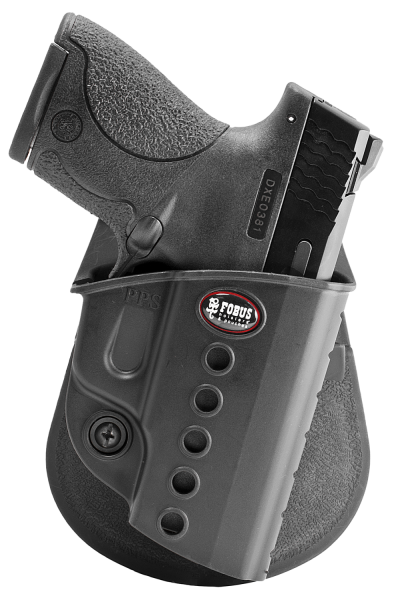 Fobus USA Evolution Right-Hand Paddle Holster for Smith & Wesson M&P Shield in Black - SWS