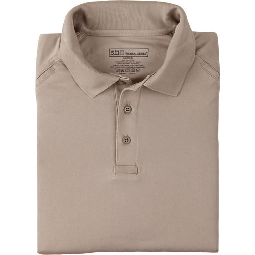 5.11 Tactical Performance Men's Short Sleeve Polo in Silver Tan - 2X-Large