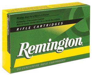 Remington Standard .22-250 Remington Pointed Soft Point, 55 Grain (20 Rounds) - R22501