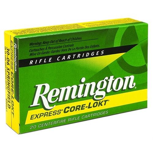 Remington .30-06 Springfield Core-Lokt Pointed Soft Point, 165 Grain (20 Rounds) - R3006B