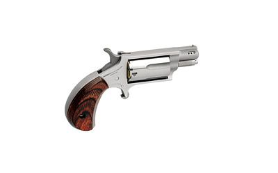 North American Arms Ported Snub .22 Winchester Magnum 5+1 1.125" Pistol in Stainless - NAA-22MS-P