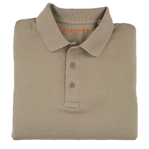 5.11 Tactical Tactical Men's Short Sleeve Polo in Silver Tan - Large