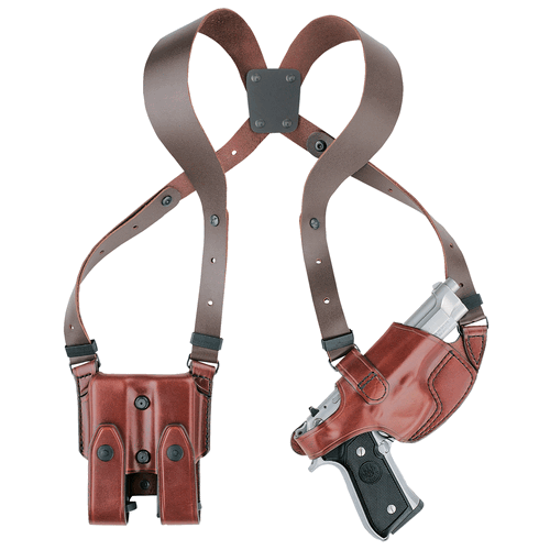 Aker Leather Comfort-Flex Right-Hand Shoulder Holster for Glock 17, 19 in Plain Tan - H101TPRU-GL1719