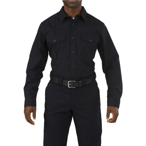 5.11 Tactical PDU Class A Men's Long Sleeve Uniform Shirt in Midnight Navy - Large