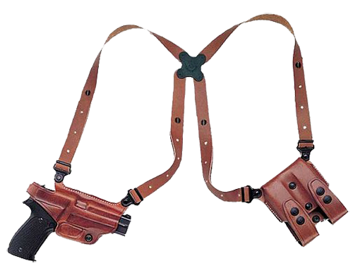 Galco International Miami Classic Right-Hand Shoulder Holster for Glock 17, 22, 31 in Black (Adjustable) - MC224B