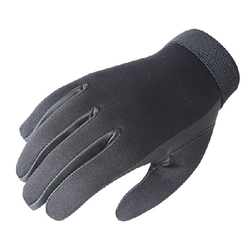 Neoprene Police Search Gloves  Color: Black Size: Large