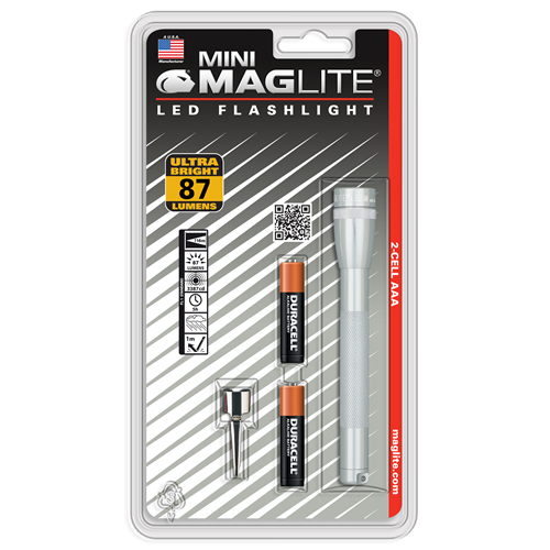 MagLite Mini Mag Flashlight in Silver (4.92") - SP32106
