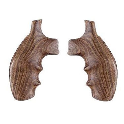 Hogue Finger Groove Wood Grips For Smith & Wesson K/L Frame Round Butt 19300