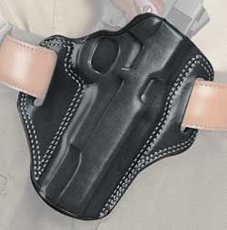 Galco International Combat Master Right-Hand Belt Holster for J-Frame in Black Leather (2") - CM158B