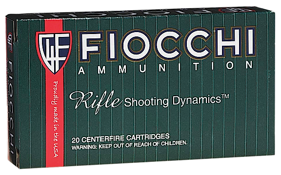 Fiocchi Ammunition .308 Winchester/7.62 NATO Boat Tail Soft Point, 165 Grain (20 Rounds) - 308D