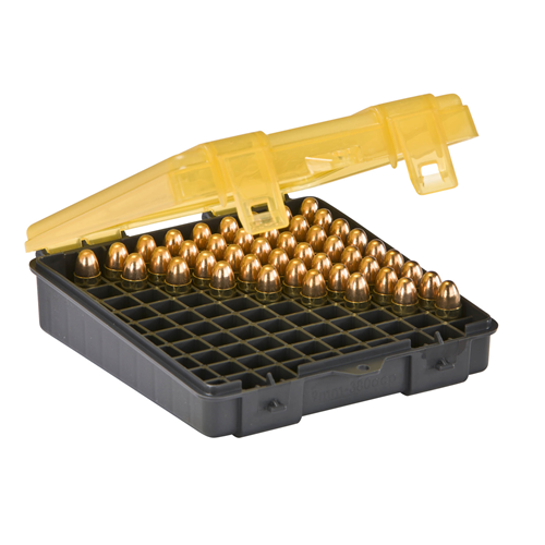 Handgun Ammo Case holds 100 rounds of 9mm and .380 Auto Caliber Bullets