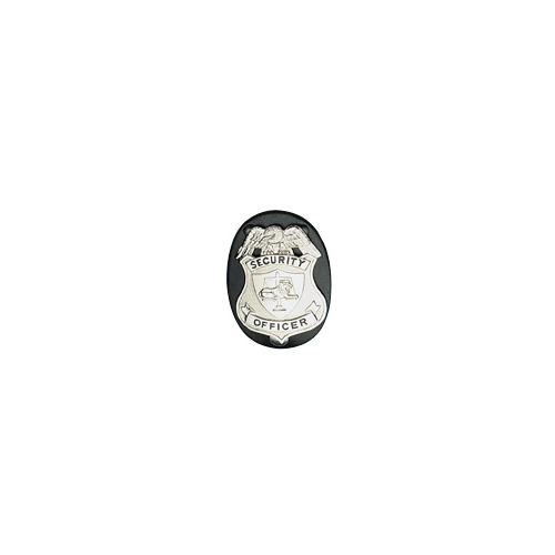 Boston Leather Neck Chain No Clip Badge Holder in Black - 5840C-1
