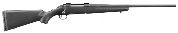 Ruger American Standard 7mm-08 Remington 4-Round 22" Bolt Action Rifle in Black - 6906