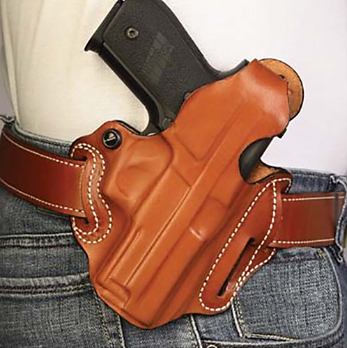Desantis Gunhide Thumb Break Scabbard Right-Hand Belt Holster for Smith & Wesson M&P in Black (4") - 001BAM9Z0