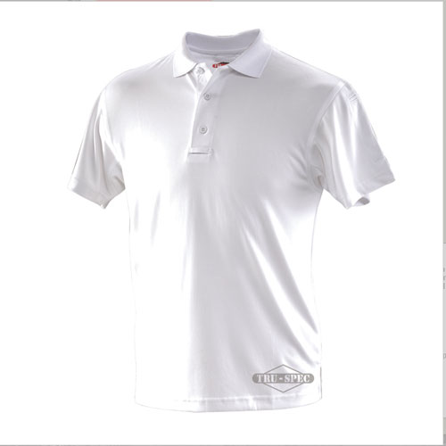 Tru Spec 24-7 Men's Short Sleeve Polo in White - Large