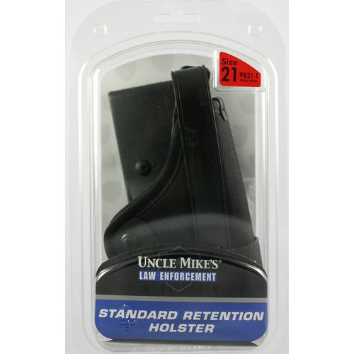 Uncle Mike's Standard Retention Right-Hand Belt Holster for Glock 17 in Black - 98211