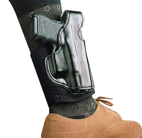 Desantis Gunhide Die Hard Right-Hand Ankle Holster for Smith & Wesson Bodyguard .380 in Black (2.75") - 014PCU7Z0