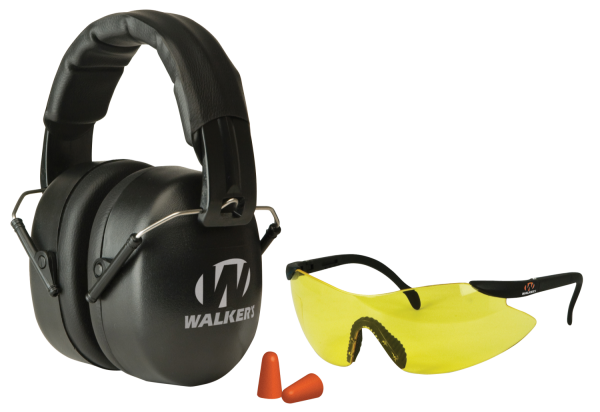 Walkers Game Ear GWPFM3GFP Passive EXT Safety Combo Earmuff/Plugs/Glasses 34dB