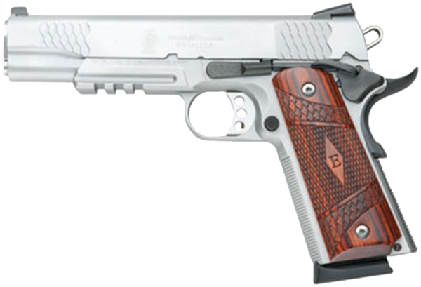 Smith & Wesson 1911 .45 ACP 8+1 5" 1911 in Stainless Steel (E Series Tactical Rail) - 108411