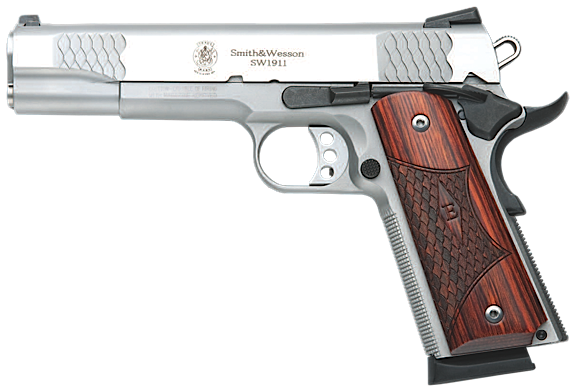 Smith & Wesson 1911 .45 ACP 8+1 5" 1911 in Stainless Steel (E Series) - 108482