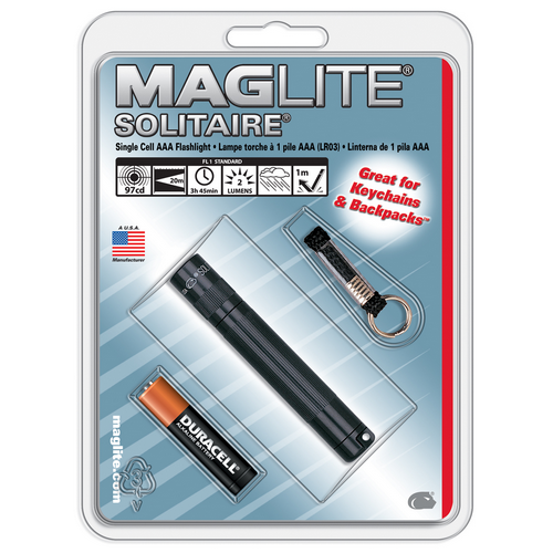 MagLite Solitaire Keychain Flashlight in Blue (3.1875") - K3A116