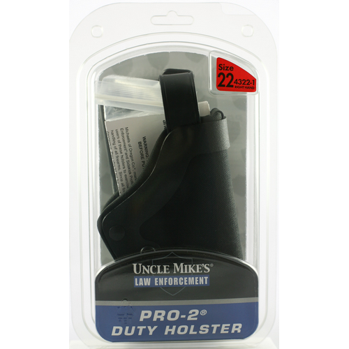 Uncle Mike's Duty Right-Hand Belt Holster for Sig Sauer P220, P226, P228, P229, P245, 229 Dak in Black Kodra Nylon (4.4") - 43221
