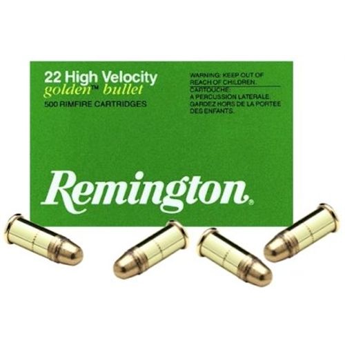 Remington Golden Bullet .22 Long Rifle Plated Hollow Point, 36 Grain (50 Rounds) - 1622