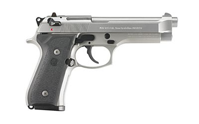 Beretta 92FS Inox *CA Compliant 9mm 10+1 4.90" Pistol in Stain Stainless Anodized - JS92F510CA