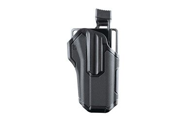 Blackhawk Omnivore Right-Hand Belt Holster for Medium Autos in Black (W/ Thumb Actived Active Retention Mechanism) - 419000BBR