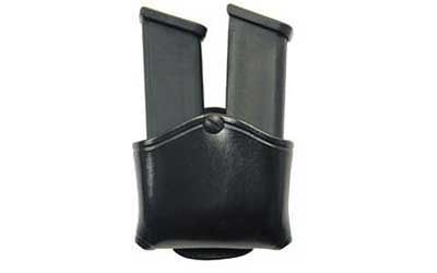 Don Hume Snap On Double Mag Pouch Magazine Pouch in Black Leather - D873156