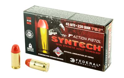 Federal Cartridge .45 ACP Total Syntech Jacket, 230 Grain (50 Rounds) - AE45SJAP1