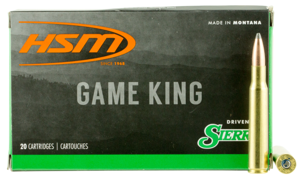 HSM Hunting Shack Game King .30-06 Springfield Spitzer Boat Tail, 180 Grain (20 Rounds) - 300641N