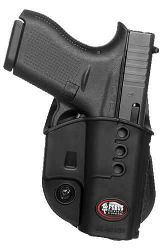 Fobus USA Evolution Right-Hand Paddle Holster for Glock 42 in Black - GL42ND