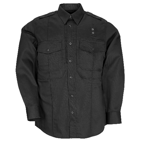 5.11 Tactical PDU Class B Men's Long Sleeve Uniform Shirt in Black - 2X-Large