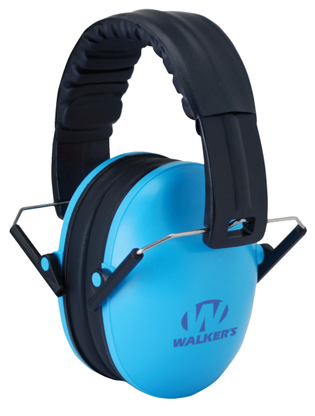 Walkers Game Ear GWPFKDMBL Passive Baby & Kids Folding Earmuff 23 dB Blue