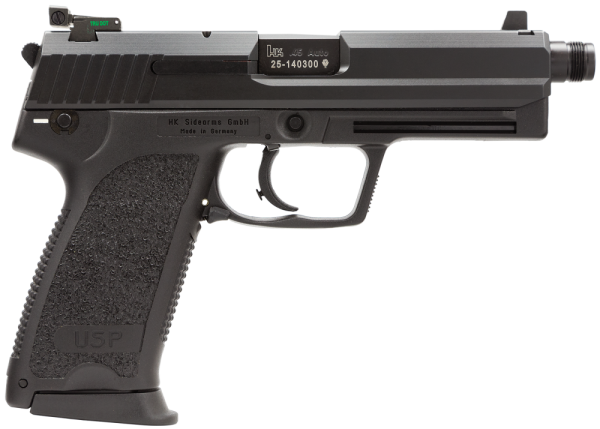 Heckler & Koch (HK) USP45T .45 ACP 12+1 5.1" Pistol in Polymer (Tactical V1) - 704501TLEA5