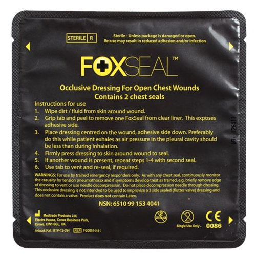 Foxseal (Dressing For Open Chest Wounds)