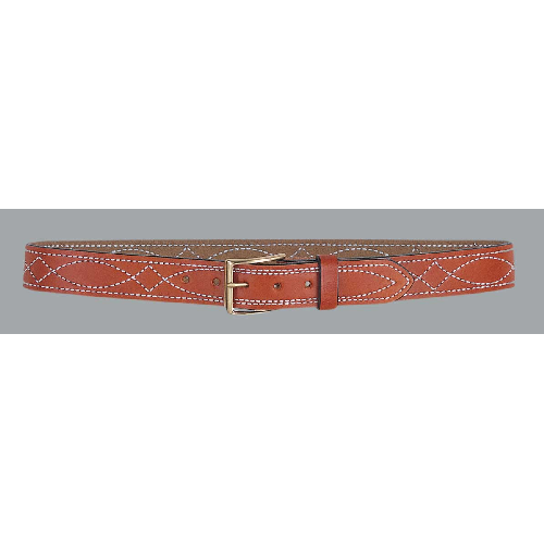 1 1/2  Fancy Stitch Lined Belt Size: 36 Color: Black