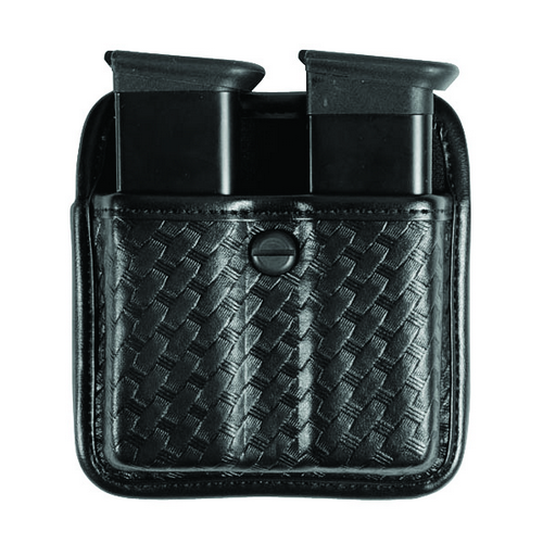 AccuELITE TRIPLE THREAT II POU  7922 Triple Threat II Magazine Pouch Horizontal or Vertical carry Trilaminate construction with Coptex knit lining Adjustable tension screw Duraskin finish Slides on 2.25  belt slot Plain Black Fits Beretta