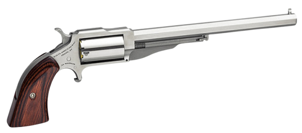 North American Arms 1860 .22 Winchester Magnum 5-Shot 6" Revolver in Stainless (Hogleg) - 18606