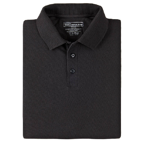 5.11 Tactical Utility Men's Short Sleeve Polo in Black - Large